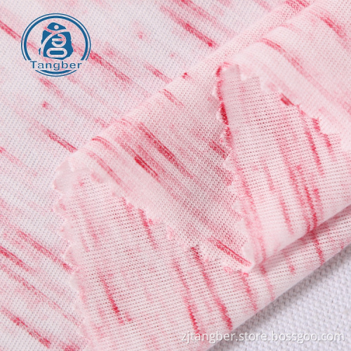 tissu de jersey hacci de rayonne de polyester de fil de satin